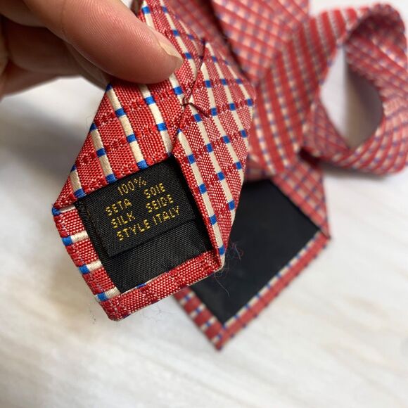 Ermenegildo Zegna Pink 100% Silk Neck Tie Pink Italy Mens - Picture 5 of 6